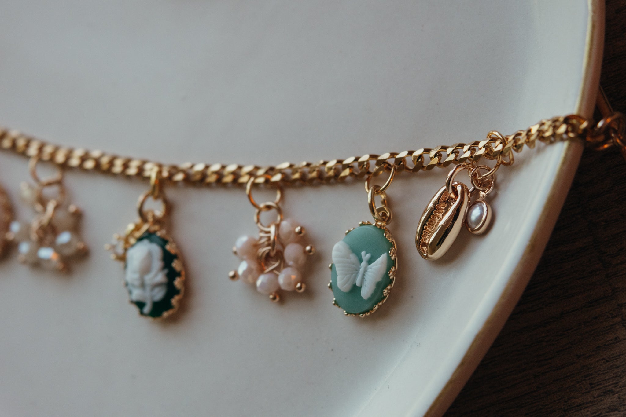 CREATE LIVE Custom Charm Bracelet - Gold or Silver... Choose Your Base!