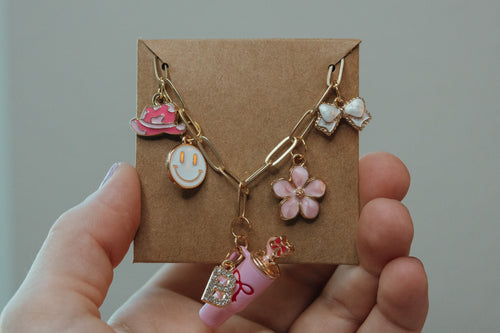 CREATE LIVE Custom Charm Necklace - Gold or Silver... Choose Your Base!