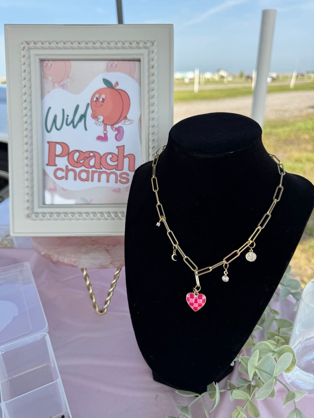 CREATE LIVE Custom Charm Necklace - Gold or Silver... Choose Your Base!